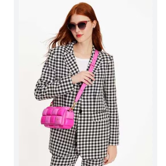 ♠️Kate Spade Boxxy Colorblocked East-West Crossbody Bag, Vivid Snapdragon Pink - Picture 12 of 12